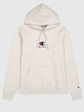 Sudadera hombre CHAMPION capucha logo bordado 220268 ES057 beige