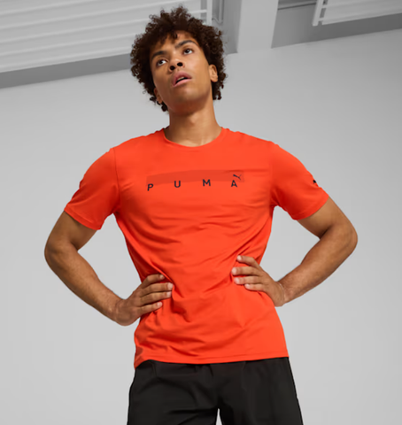 Camiseta hombre running PUMA Energy Cloudspun 525721 18 naranja