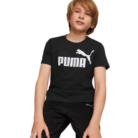 Camiseta niño PUMA ESS LOGO TEE B 586960 01 negro