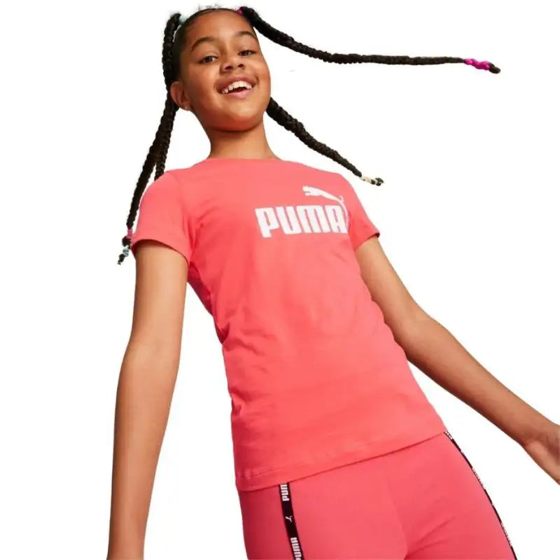 Camiseta nina Puma Basica LOGO TEE G 587029 63 Smoothie