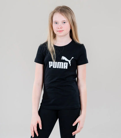 Camiseta niña Puma Basica LOGO TEE G 587029 01 negra