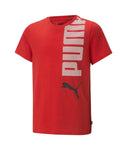 Camiseta niño PUMA ESS+ LOGOLAB TEE B 673257 11 rojo