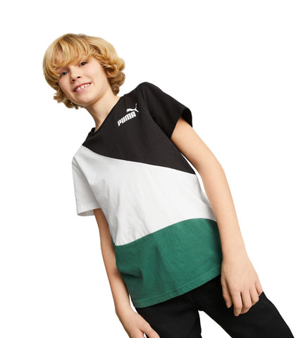 Camiseta niño PUMA POWER CAT TEE B 674231 37 verde