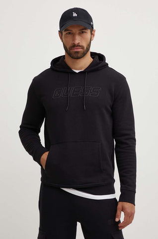 SUDADERA GUESS ALDWIN NEW HOODIE Z4YQ12 Negro