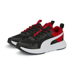 Zapatillas niño Puma Evolve Run Mesh 386238 01 negro rojo