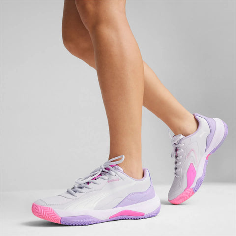 Zapatillas mujer padel Puma NOVA SMASH 107788 01 Blanco lila