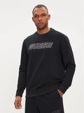 SUDADERA GUESS ZUBIN CN logo reflectante Z4GQ01 negro