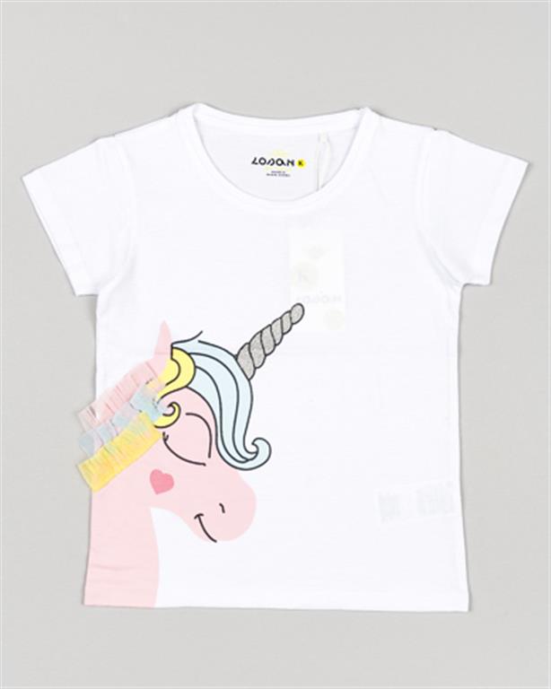 Camiseta manga corta nina Losan UNICORNIO LKGAP0303 24010 Puber Sports. Tu tienda de deportes y moda deportiva