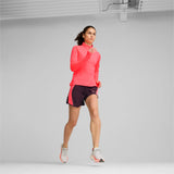 Sudadera mujer Puma RUN FAVORITE 1/4 ZIP 523170 fluor