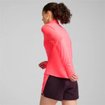 Sudadera mujer Puma RUN FAVORITE 1/4 ZIP 523170 fluor