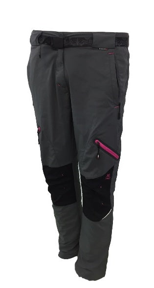 Pantalón mujer trekking NYLON/ELAS 7115049 gris/rosa  Puber Sports. Tu  tienda de deportes y moda deportiva.