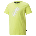 Camiseta hombre PUMA POWER LOGO TEE 847376 29 amarillo