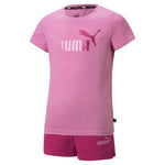 Conjunto niña Camiseta + short PUMA 846936 15 fucsia