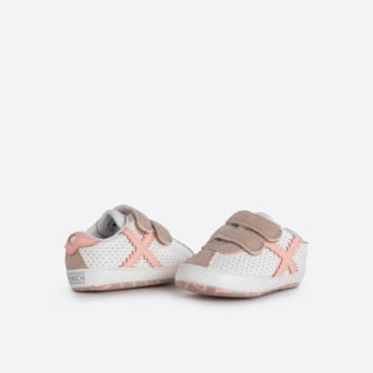 Zapatillas sin suela bebé MUNICH BARRU ZERO 8245 035 blanco/rosa | Puber Tu tienda de y moda deportiva.